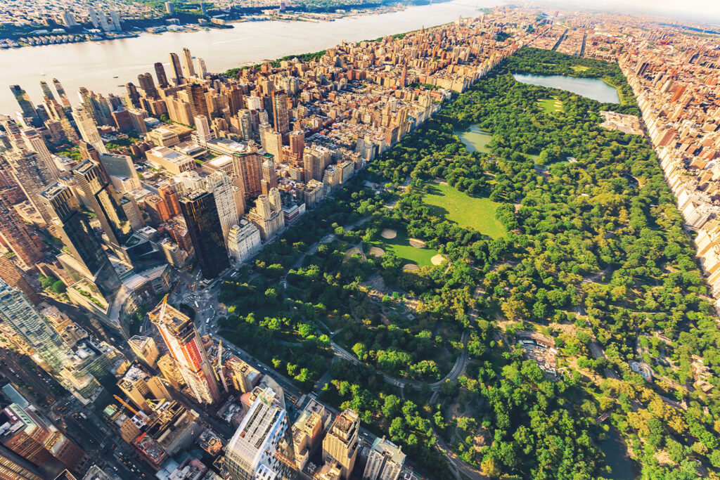Widok na Central Park i Nowy Jork