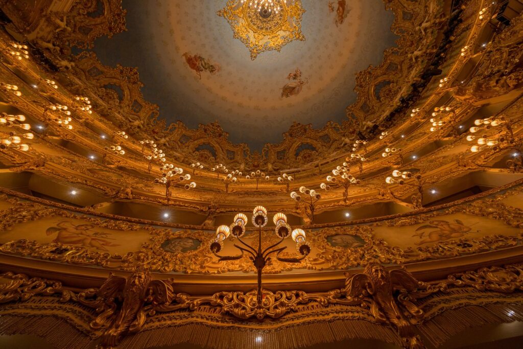 Widownia Teatro La Fenice podczas zwiedzania